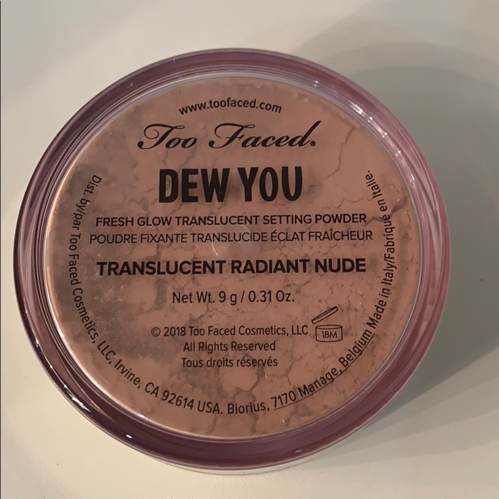 Too faced fresh glow translucent setting powder